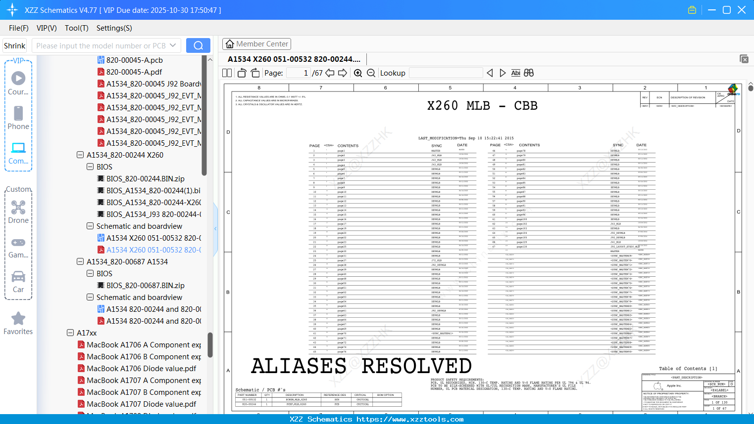 Laptop Apple A1534 X260 051-00532 820-00244